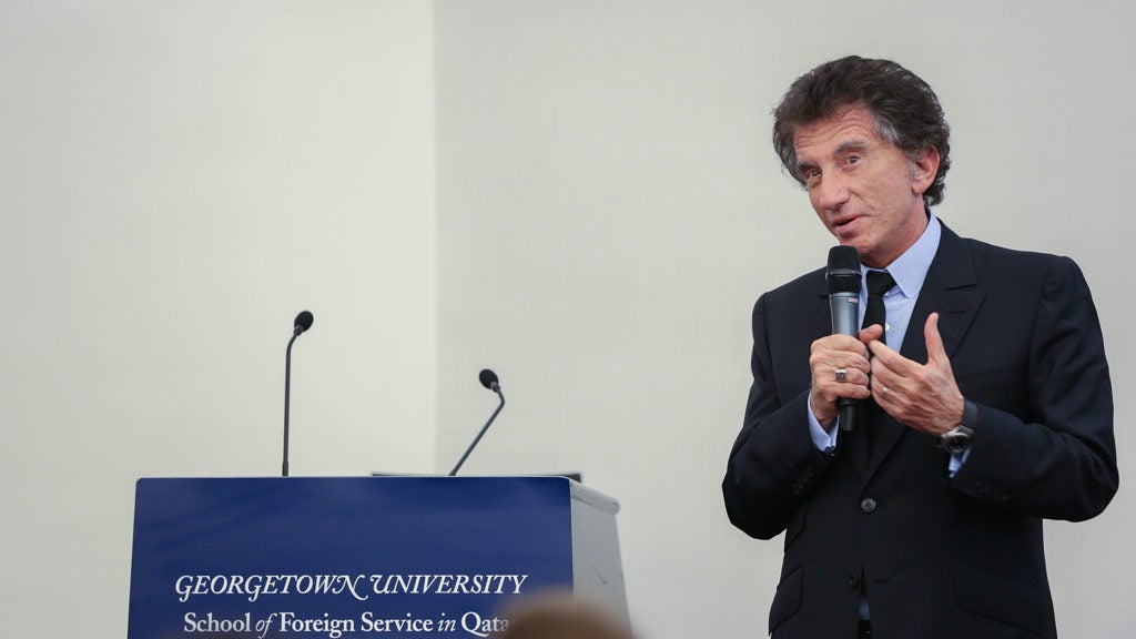 France's Former Culture Minister Leads Policy Discussion at Georgetown in Qatar