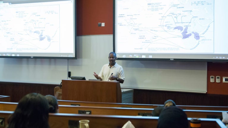 GU-Q Hosts Dr. Michael Gomez Lecture on the Topic of African Experience in the Americas