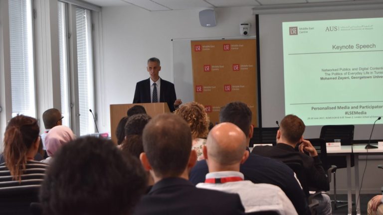 Professor Mohamed Zayani Delivers Keynote Address at LSE