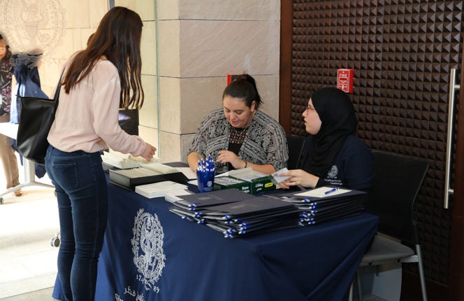 Georgetown Meets with Future Students at Discover Education City Event