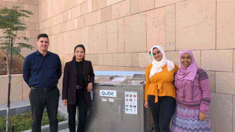 Georgetown Students Raise Food Waste Awareness in Qatar Foundation through QUBE Collaboration