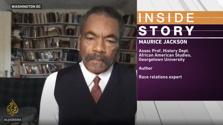 Professor Maurice Jackson Discusses Black Lives Matter Protests on Al Jazeera