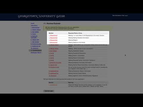GU-Q Online Application Video Series Episode 9: Review and Submit