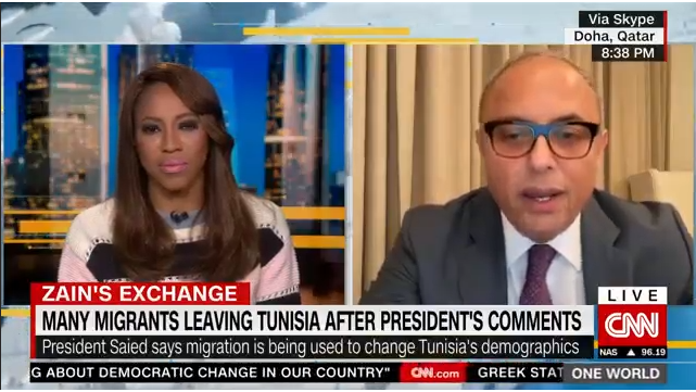 Dean Safwan Masri Discusses Tunisian President on CNN