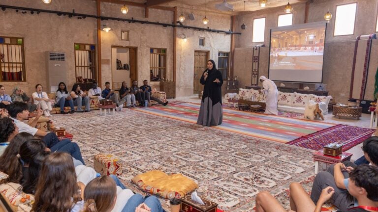 GU-Q International Students Embrace Qatari Traditions at Souq Al Wakrah