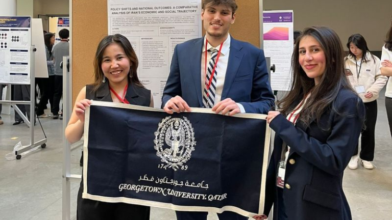 GU-Q Harvard Research Exchange: Students Expand Academic Frontiers at Undergraduate Research Conference